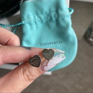 Tiffany Heart Earrings Sterling Silver